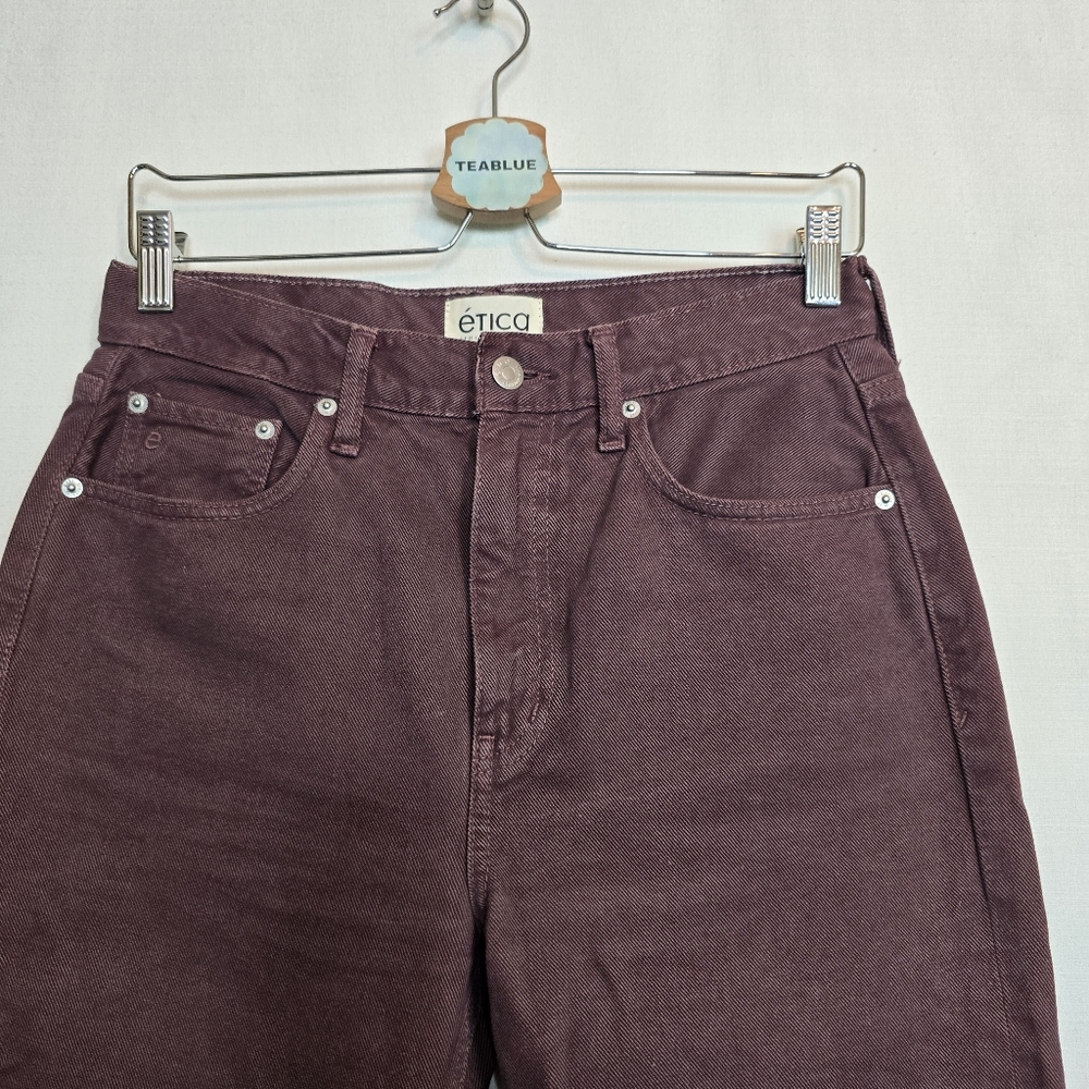 Etica Finn High-Rise Slim Straight-Leg Jean 27 - Picture 9 of 14